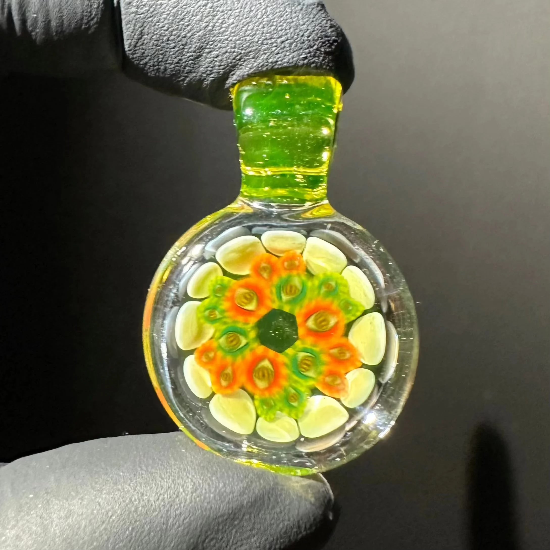 Banjo x Lil Bear - 02' Series: Citron & White Dotstack Vision Pendant