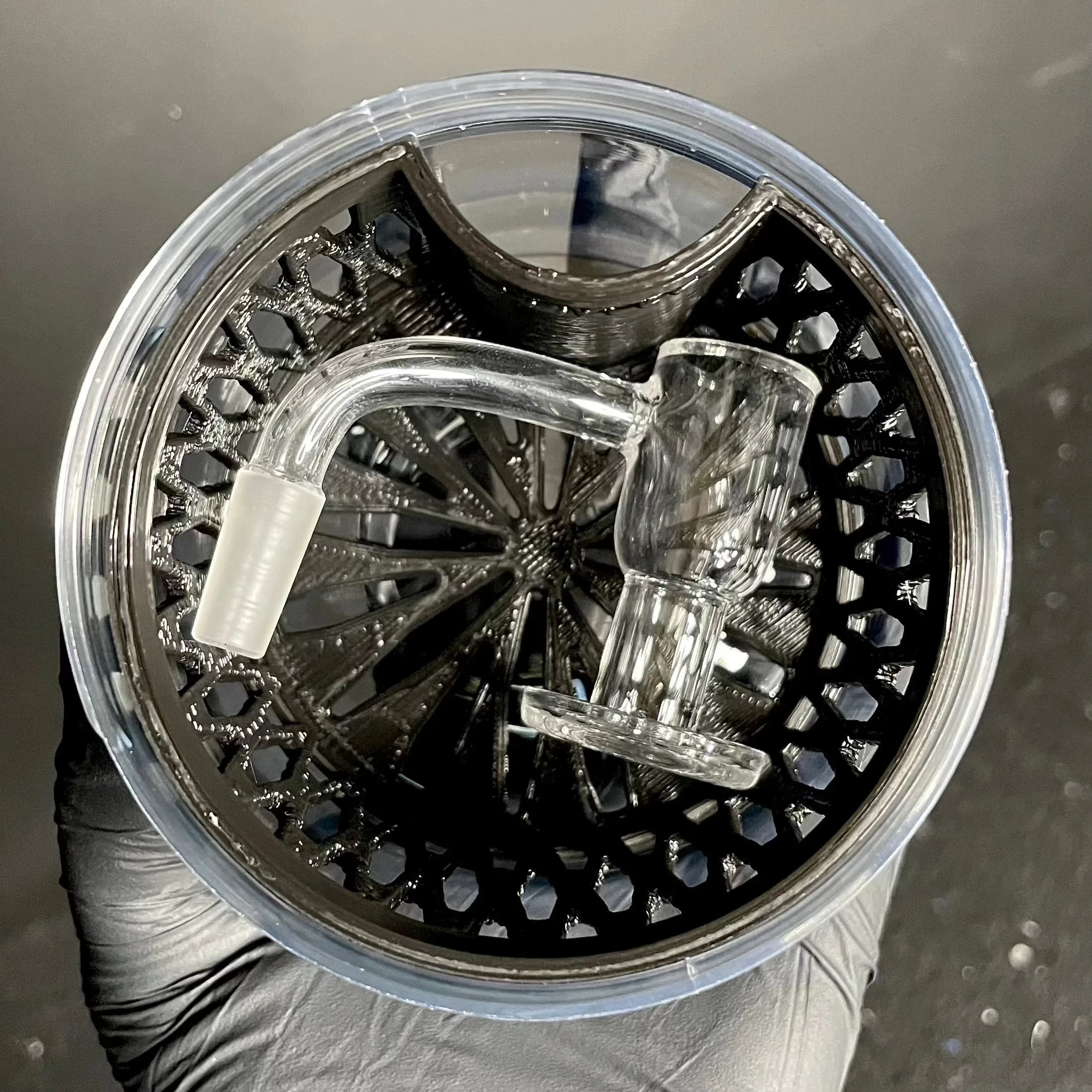 Kuhns Glass - 12oz Washing Station Black