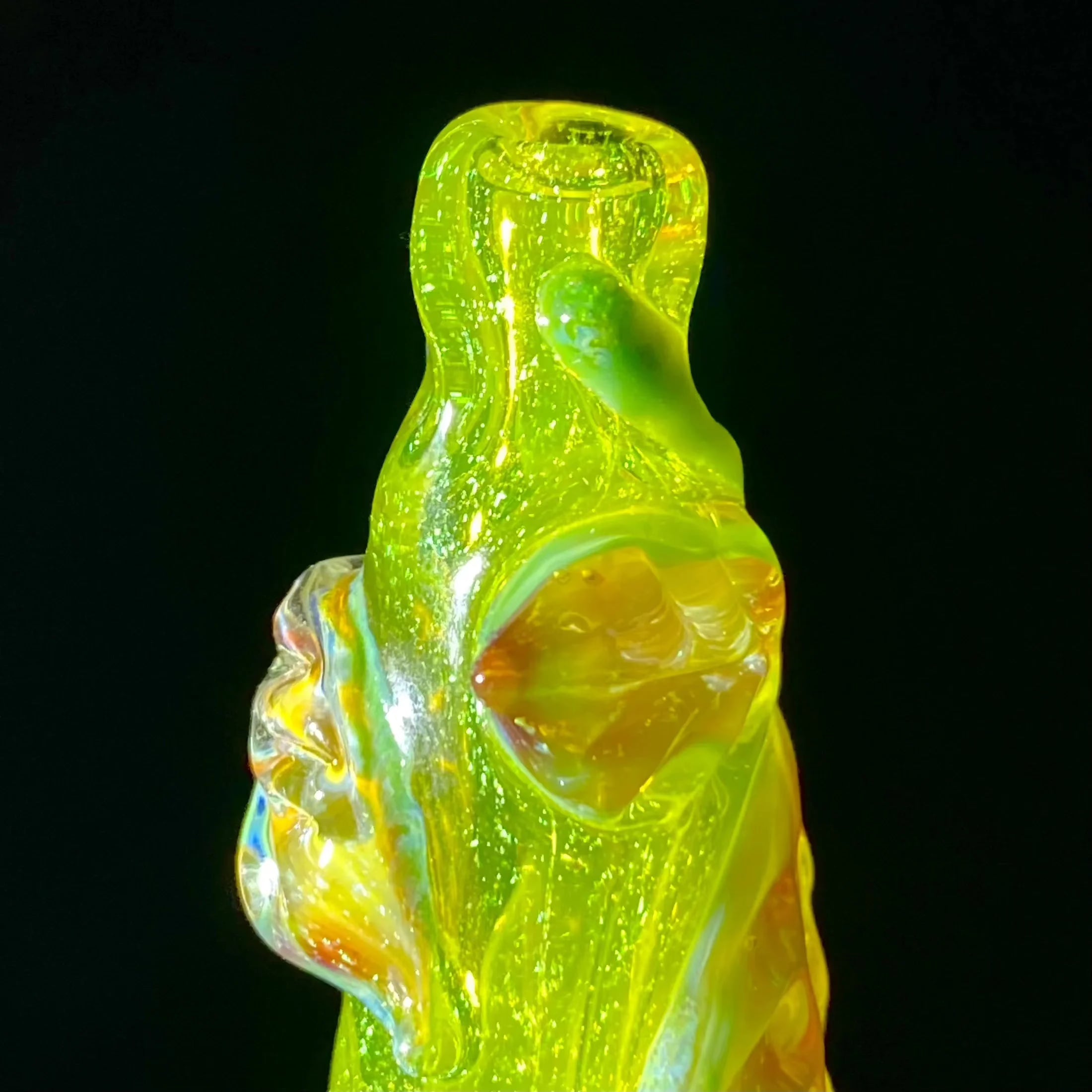 Mr. Gray - Green Dichro Leaf Chillum