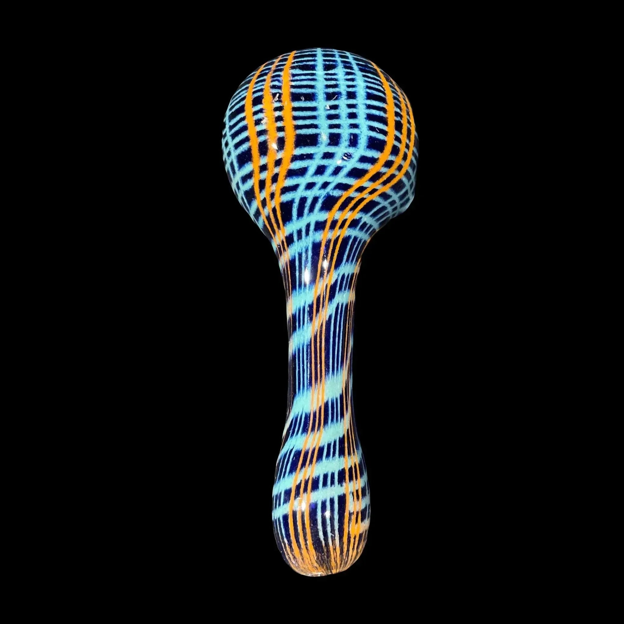 Hoffman Glass - Teal, Blue, & Orange Color Stitch Spoon