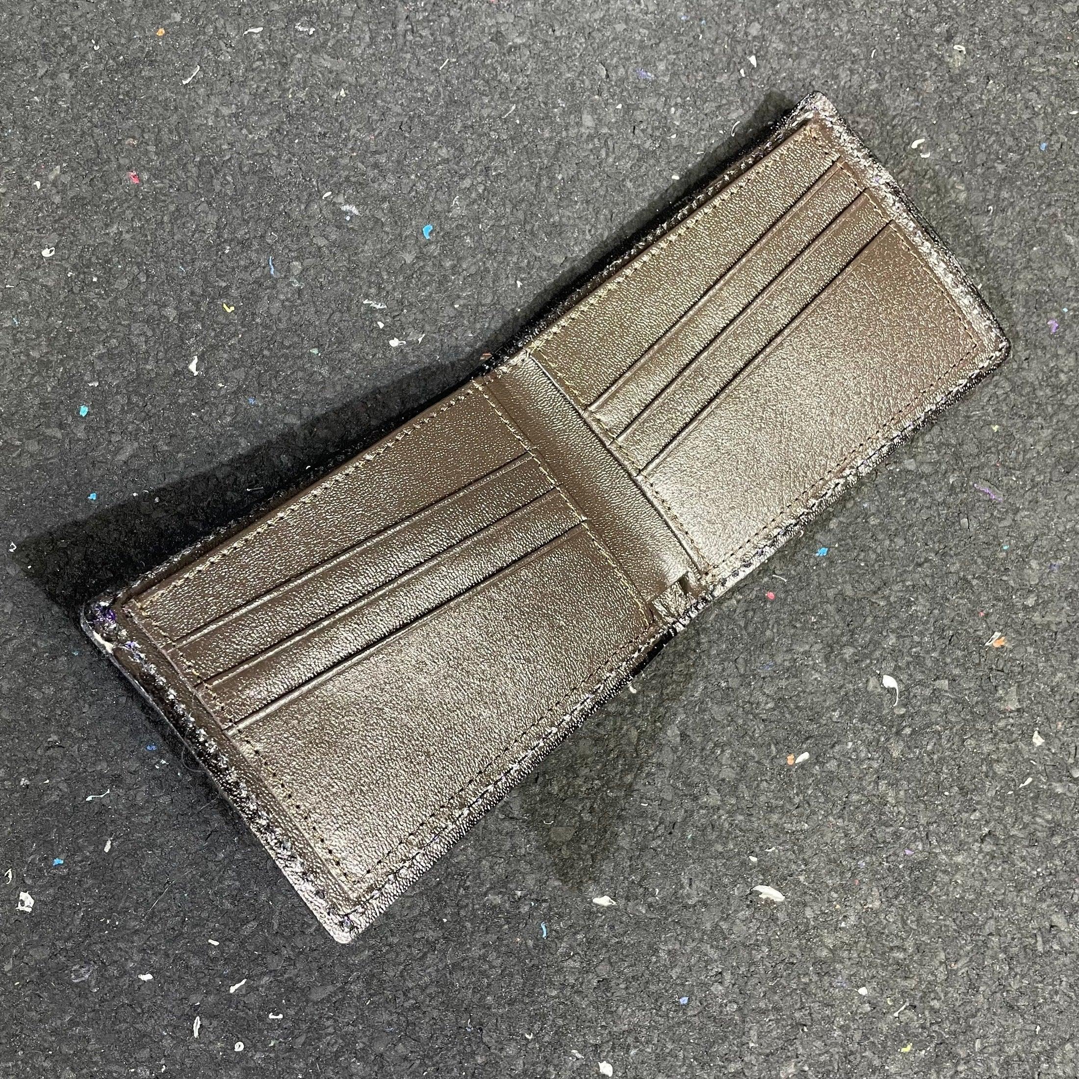 Lost Sailor Leather - Green Leaf Sacred Geometry Wallet