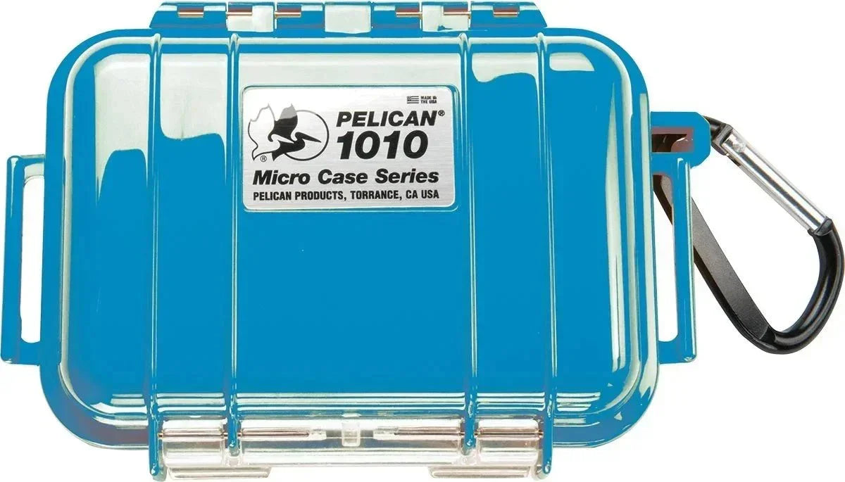 Blue Pelican 1010 Micro Case with carabiner, waterproof storage for accessories