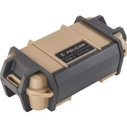 Pelican R20 rugged case in tan and black, durable protective storage for gear