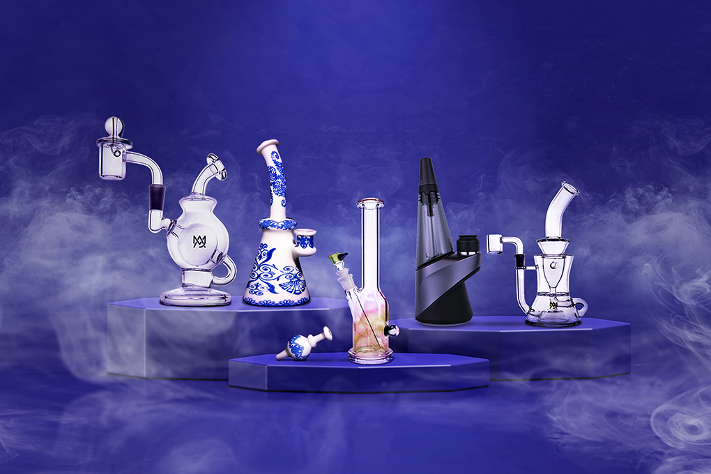 Dab rigs on a purple background