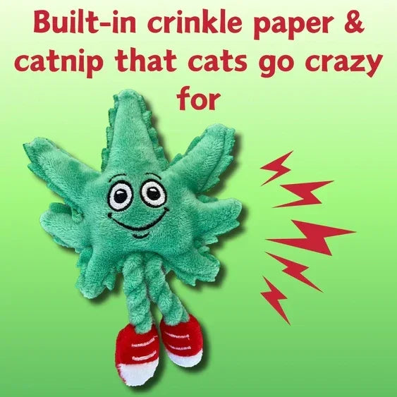 Paw:20 - Lil MJ The Weed Leaf Cat Toy