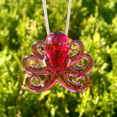 Liz Wright - Gold Ruby Octopus Pendant