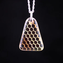 Ryan Teurfs - Ephemeral Isosceles Triangle Honeyglass Necklace