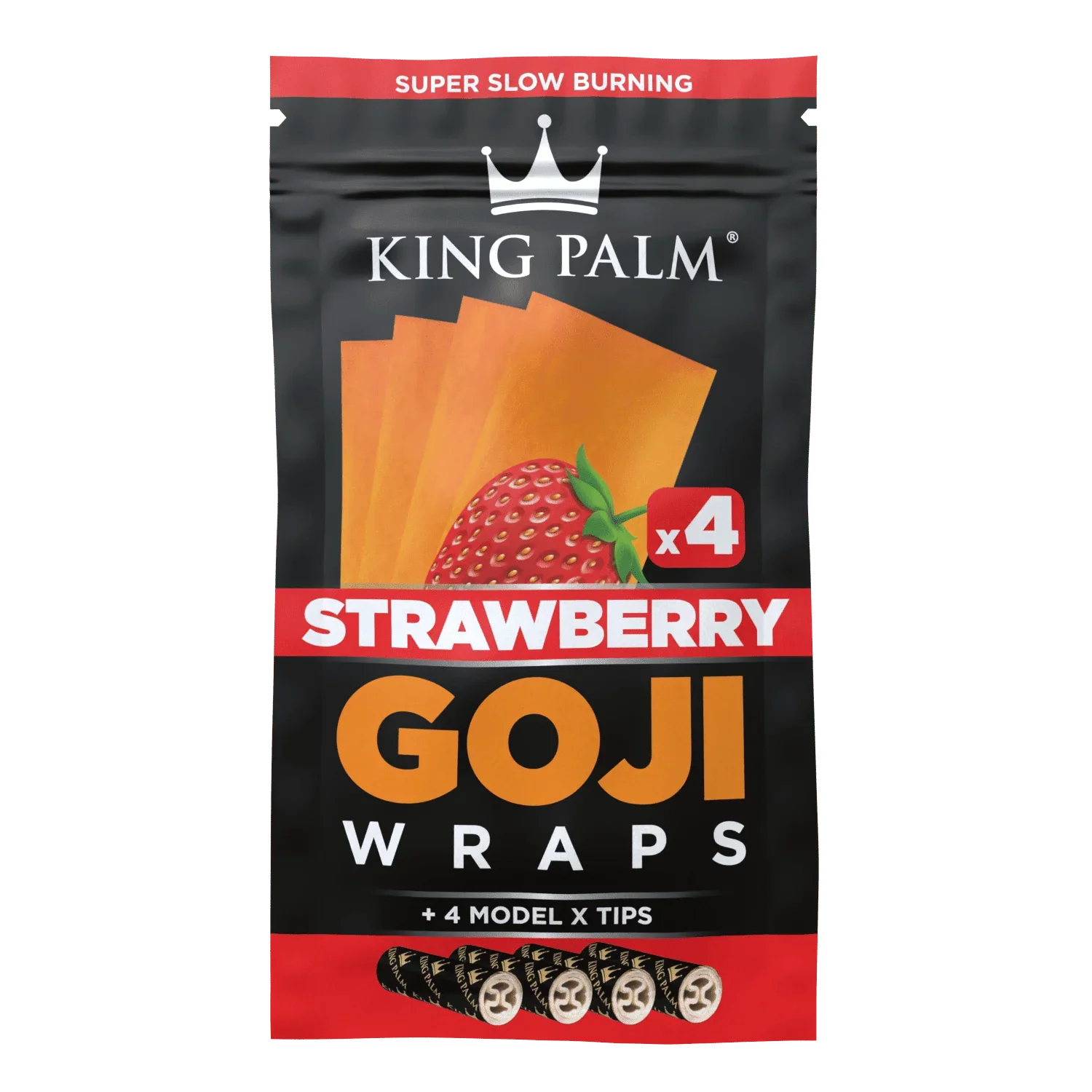 King Palm - Strawberry Goji Wraps 4 PK
