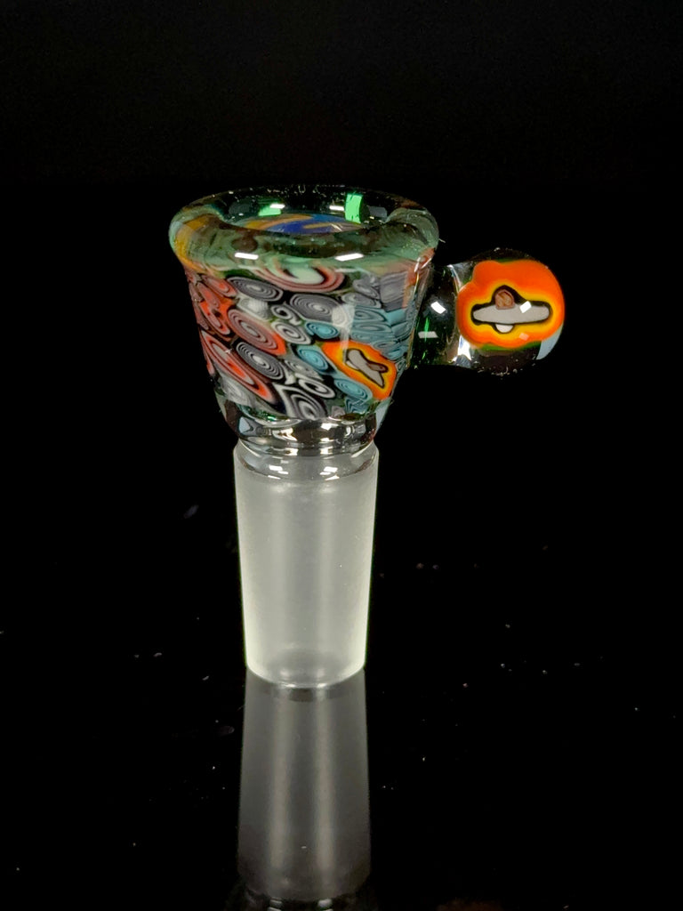 MAP Glass - Limestone UFO Milli Four Hole 14MM Slide