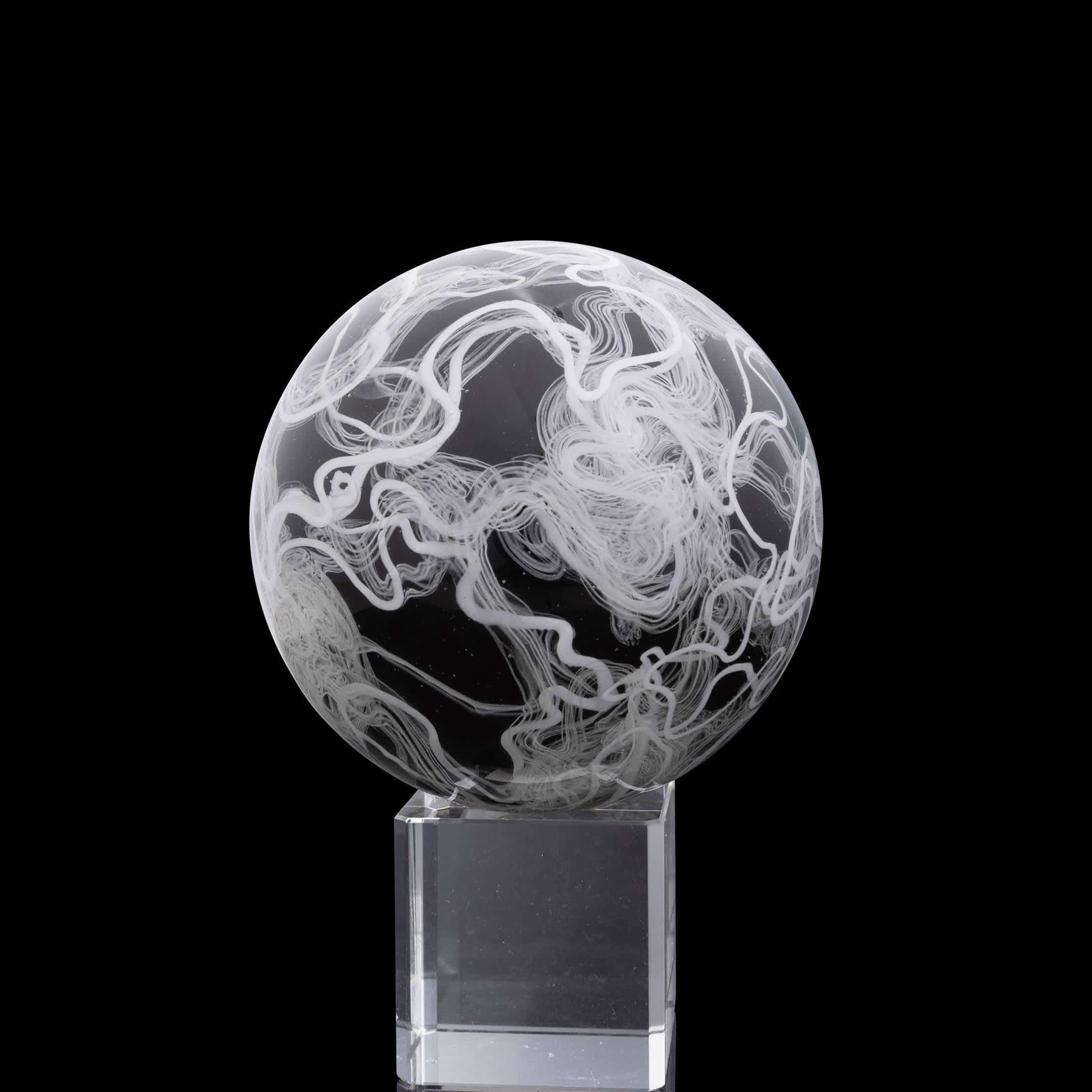 Scott Moan - Black & White Scribble 62mm Marble