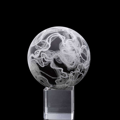 Scott Moan - Black & White Scribble 62mm Marble