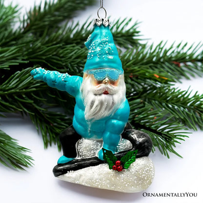 Ornamentally You - Snowboarding Gnome