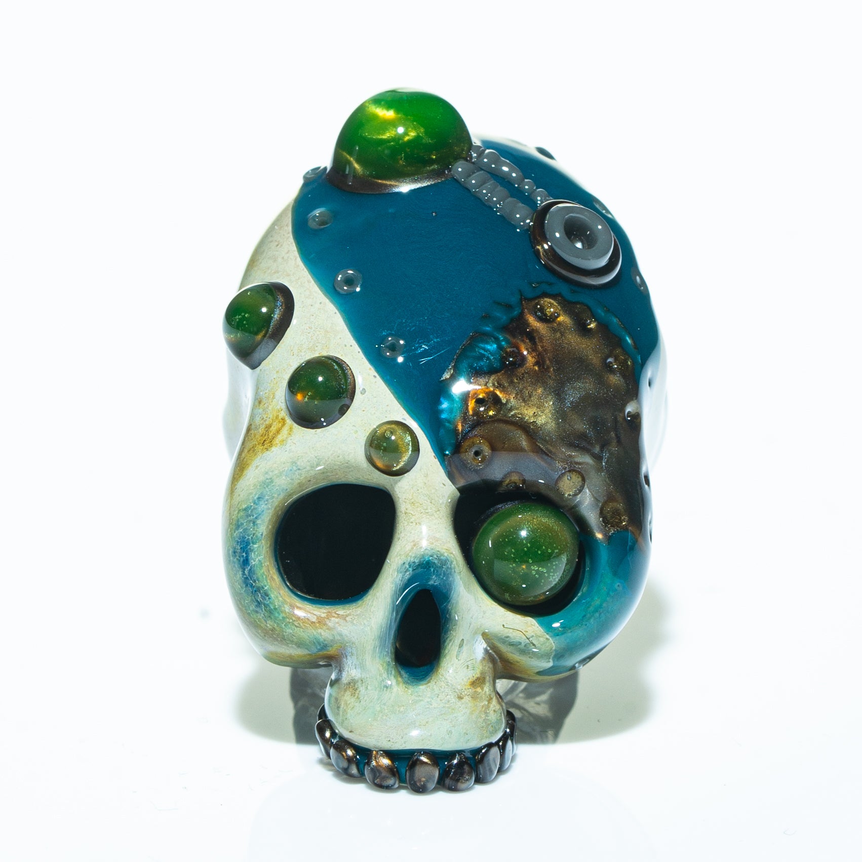 Aquarius - Cyber Skull Pendant 2