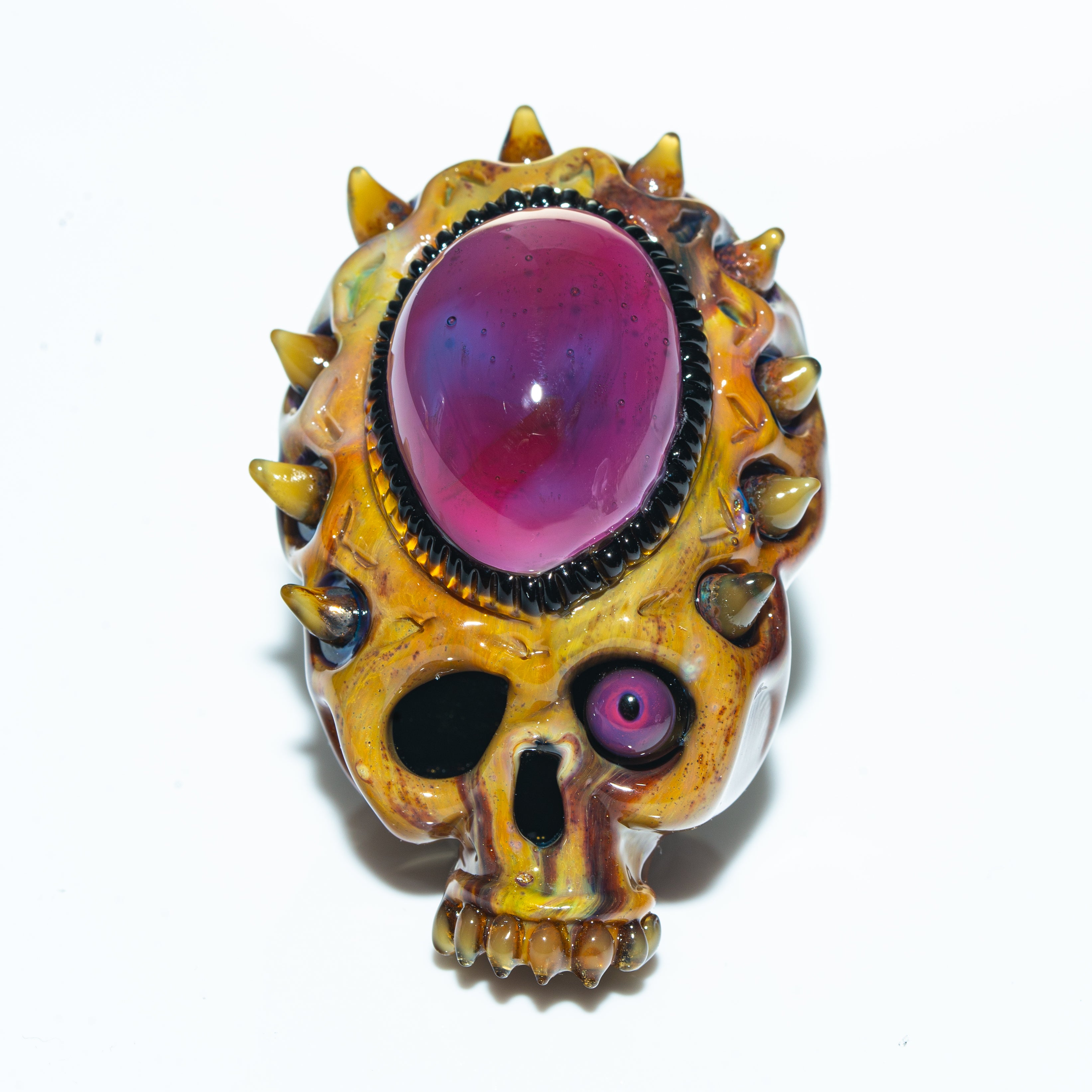 Aquarius - Royal Thorn Skull Pendant
