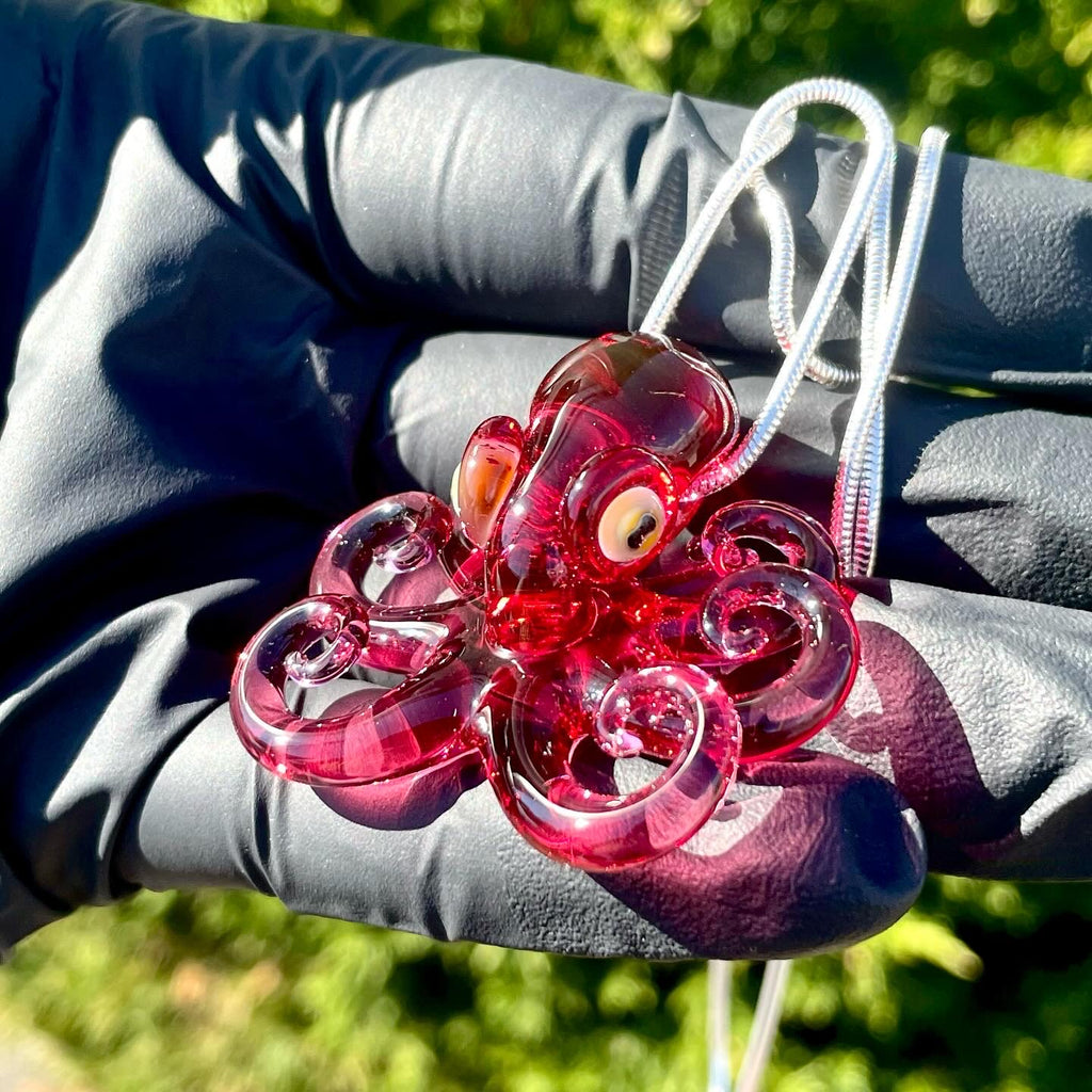 Liz Wright - Gold Ruby Octopus Pendant