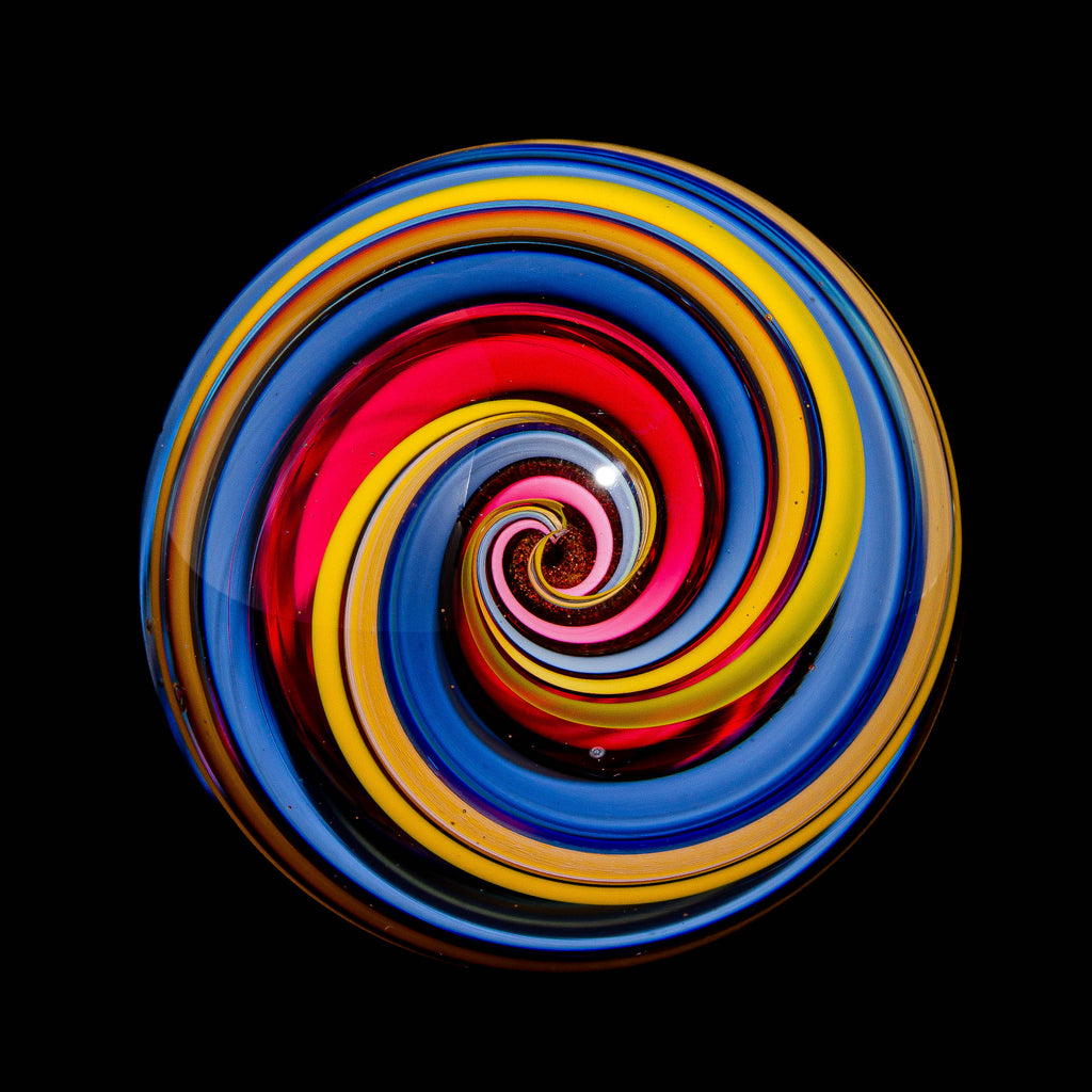 Geoffrey Beetem - Blue, Yellow & Pink Ribbon Marble