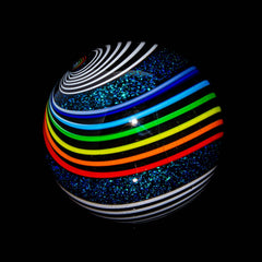 Geoffrey Beetem - U.V. Blue Tango Rainbow Marble