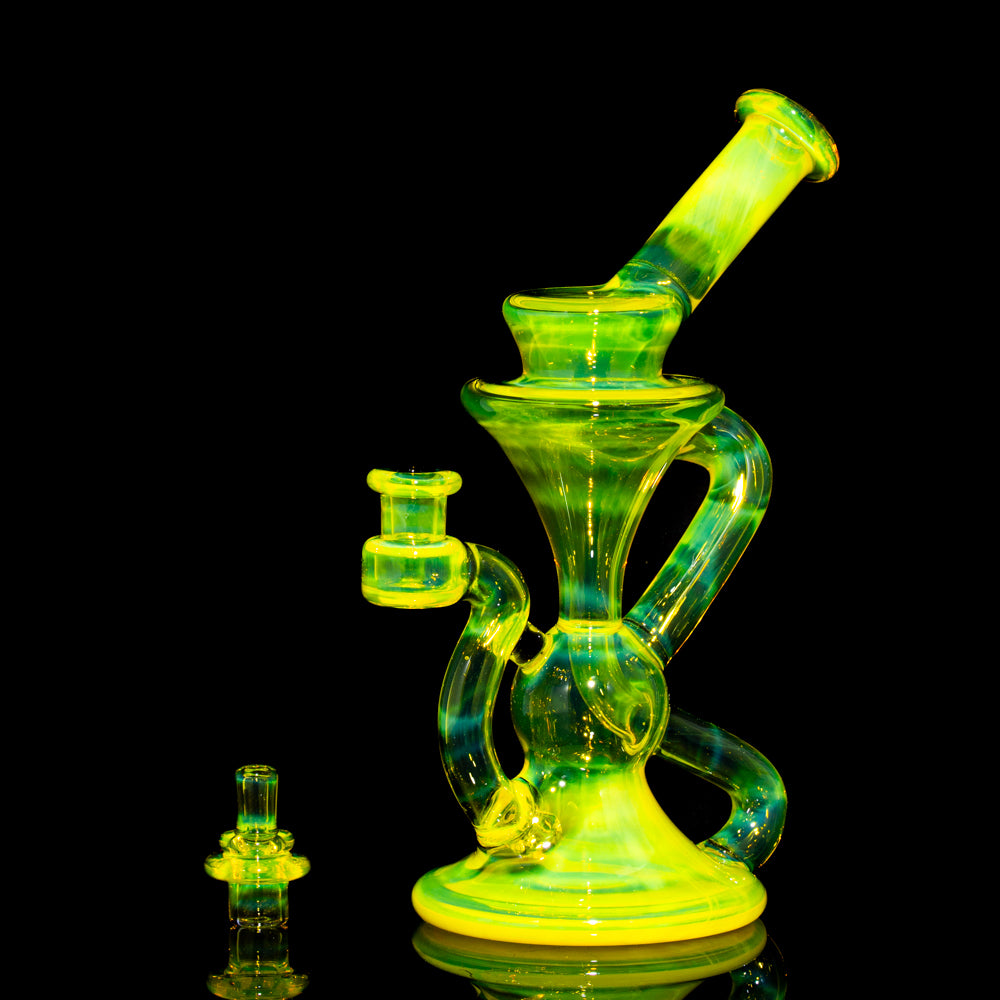 Blob Glass - Yellow Opal Klein Recycler