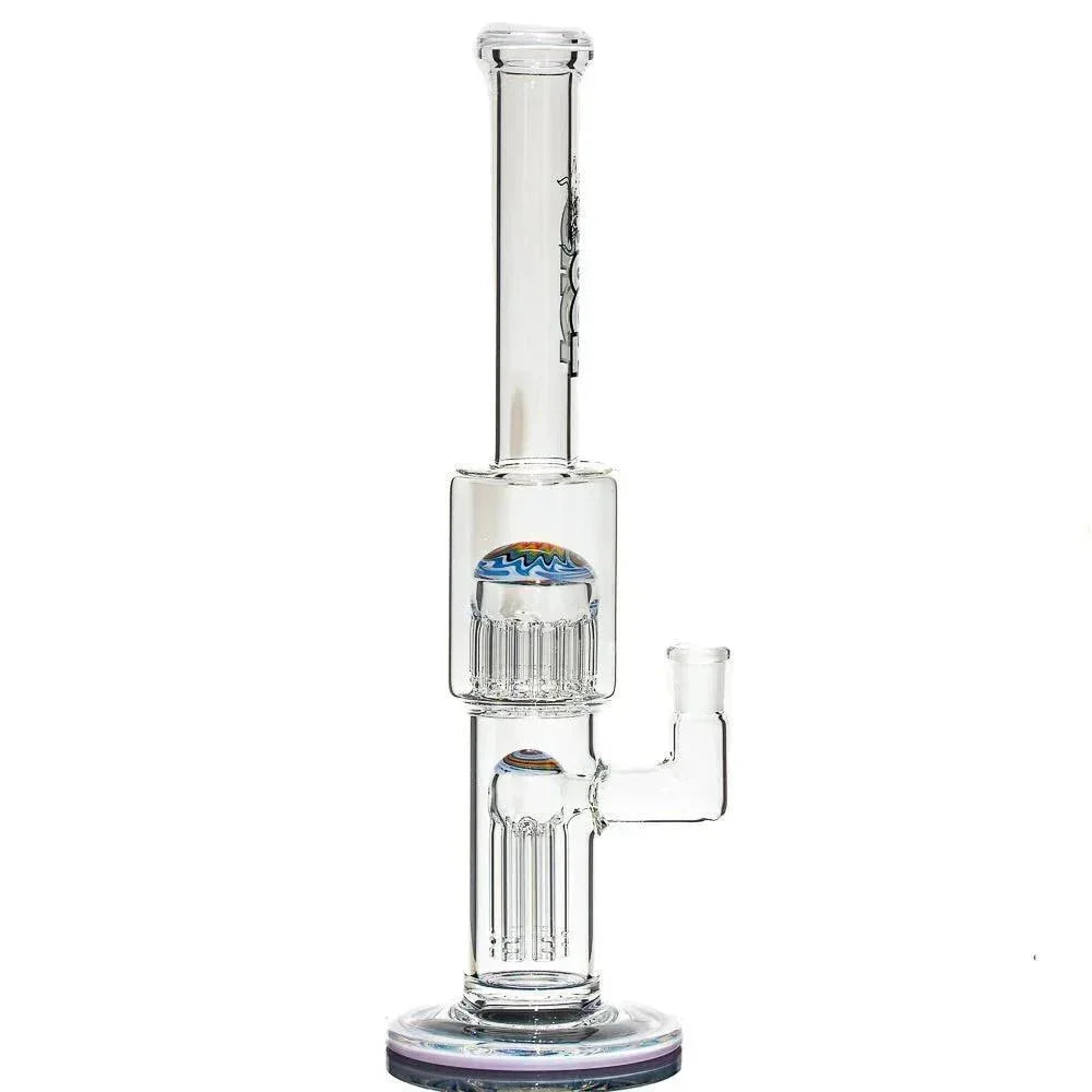 Toro Glass - Blossom & Glue Stick w/ Rainbow Cloud Reversal 7/13 Mini Tube