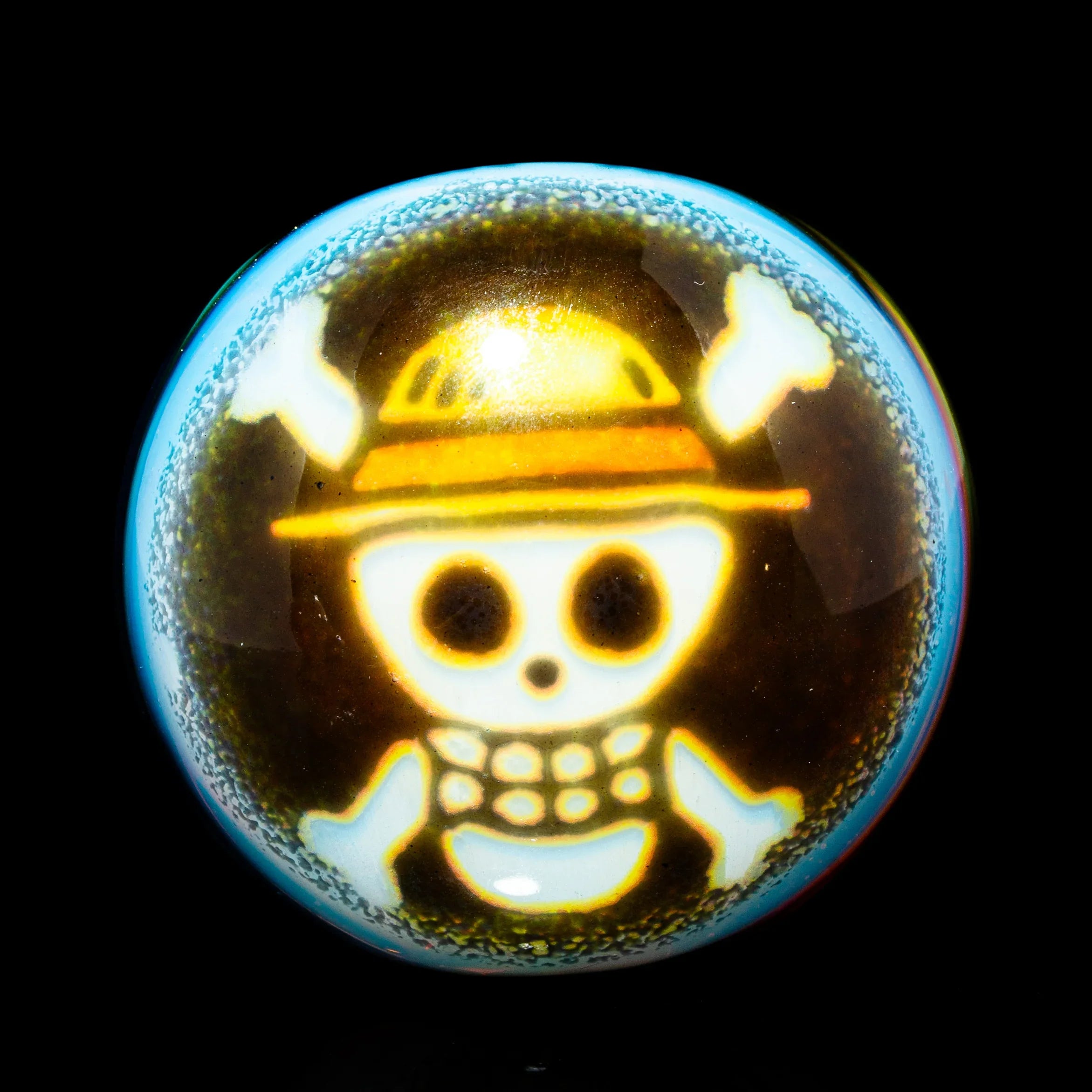 Blurd Glass - Steel Wool & Rainbow Linework One Piece Spoon