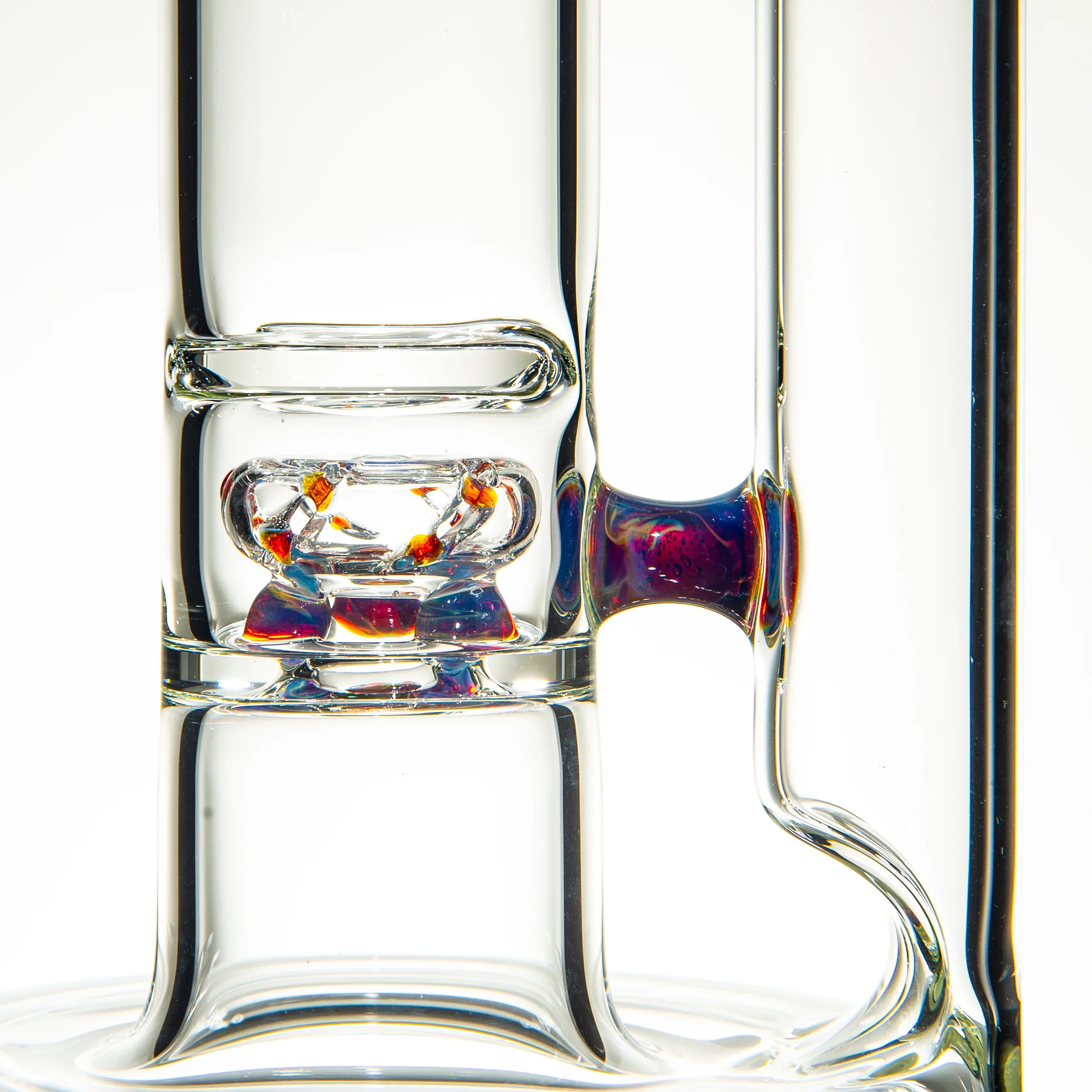 Captain Hook Glass - Amber Purple Hollow Foot Disc Natty Beacon