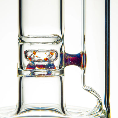 Captain Hook Glass - Amber Purple Hollow Foot Disc Natty Beacon