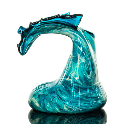 C Glass x Black Sand Glass - Aqua Azul Wave
