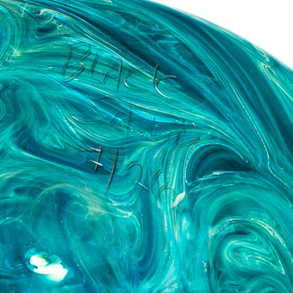 C Glass x Black Sand Glass - Aqua Azul Wave