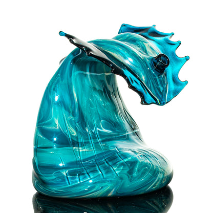 C Glass x Black Sand Glass - Aqua Azul Wave