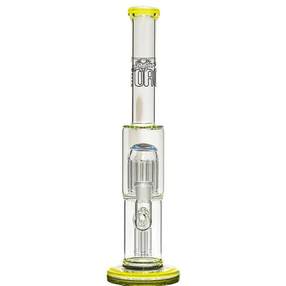 Toro Glass - Citron & Ghost w/ Rainbow Clouds Reversal 7/13 Flower Tube