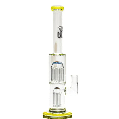 Toro Glass - Citron & Ghost w/ Rainbow Clouds Reversal 7/13 Flower Tube