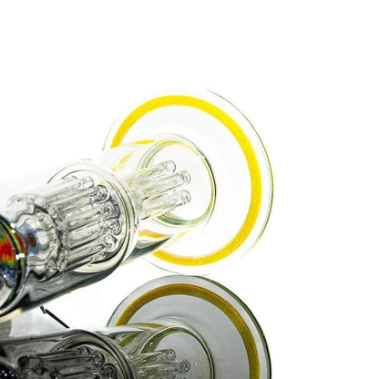 Toro Glass - Citron & Ghost w/ Rainbow Clouds Reversal 7/13 Flower Tube