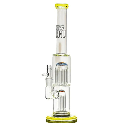 Toro Glass - Citron & Ghost w/ Rainbow Clouds Reversal 7/13 Flower Tube