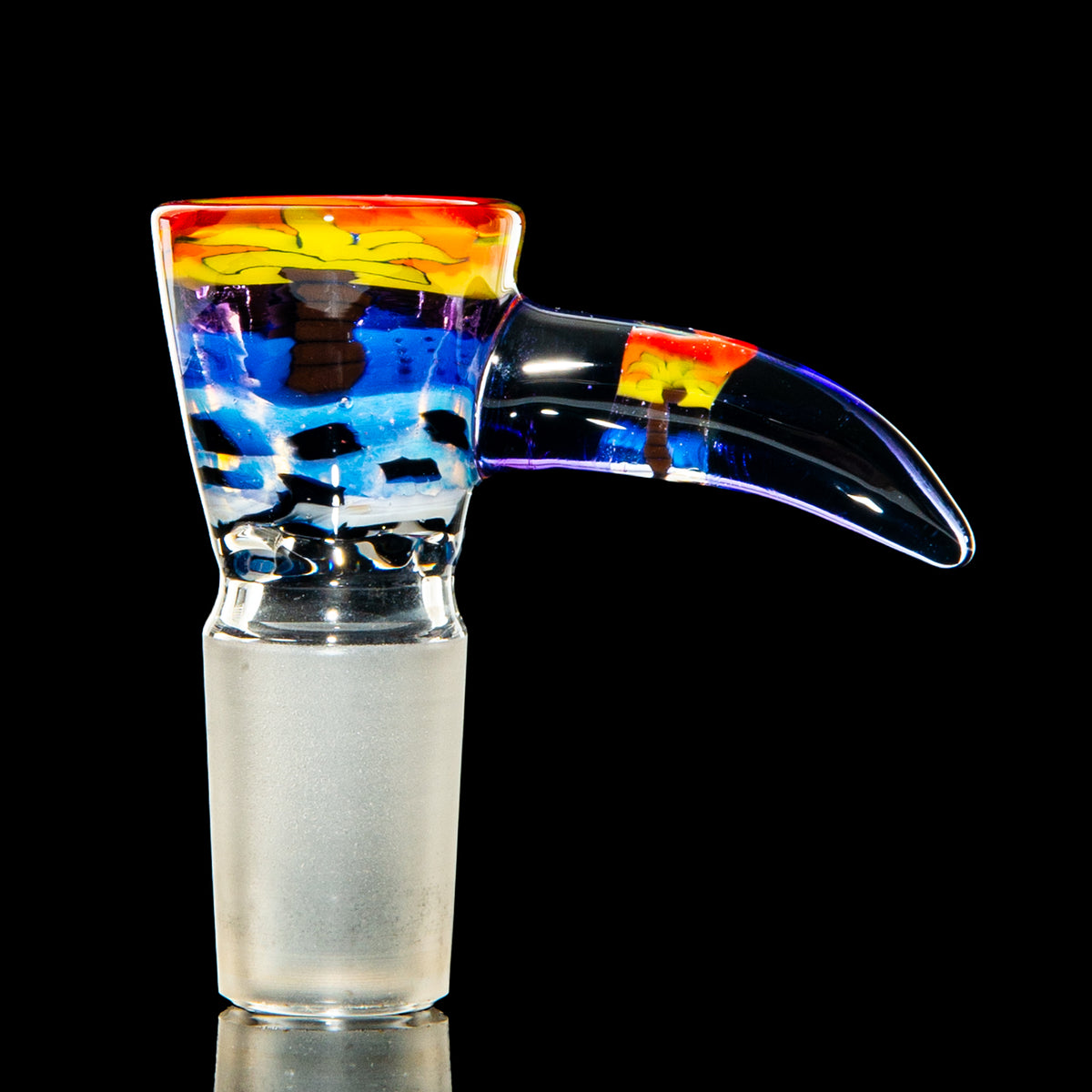 Crunklestein - Palm Tree Three Hole 18mm Slide