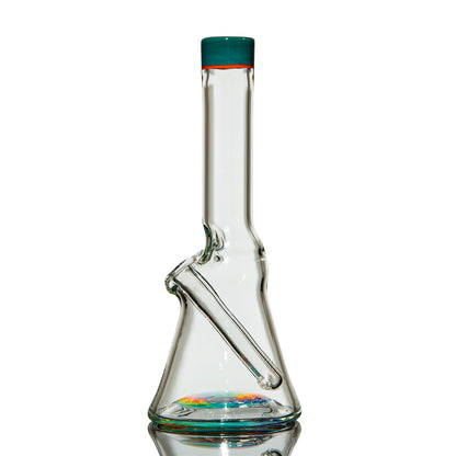 NES Glass - Teal Lip Wig Wag Mini Beaker