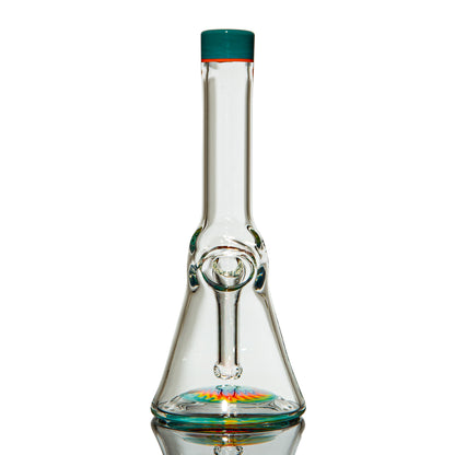 NES Glass - Teal Lip Wig Wag Mini Beaker
