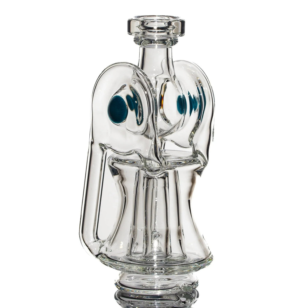 Ery Glass - Peacock Double Disk Peak Recycler