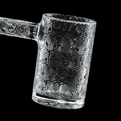 QCB - 24MM Tessellated Beveled Flat Top Quartz Banger