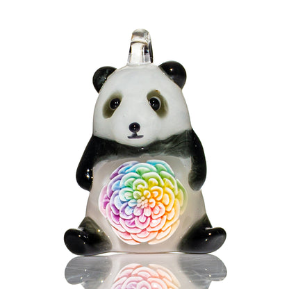 Glass Azu - Panda Pendant