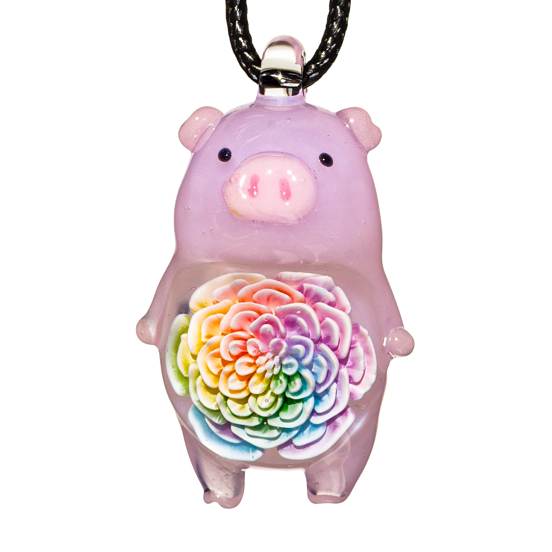 Glass Azu - Pig Pendant