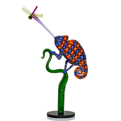 Crunklestein - Purple & Orange Skull Chameleon
