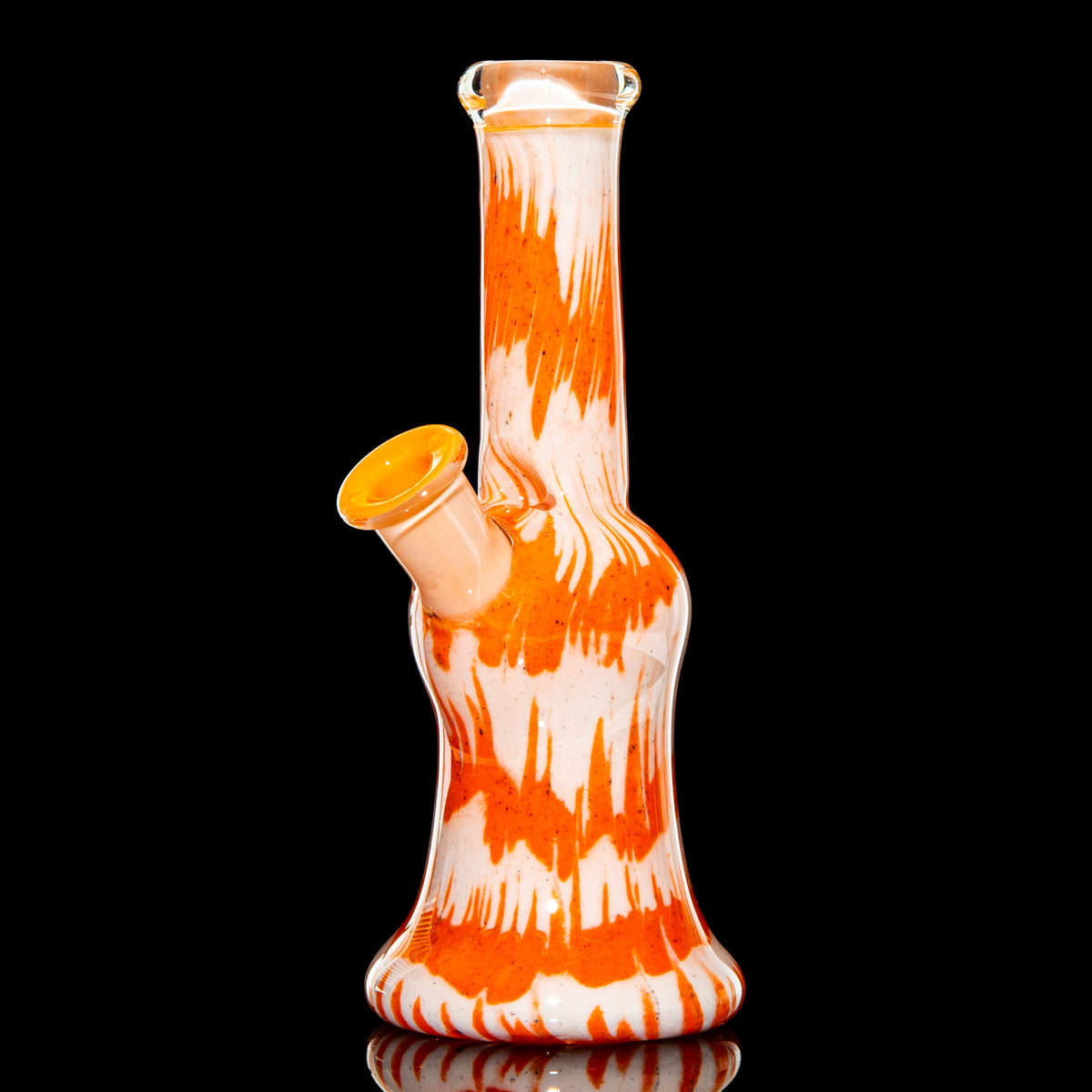 Plug A Nug Orange/ White Frit Stack Tube