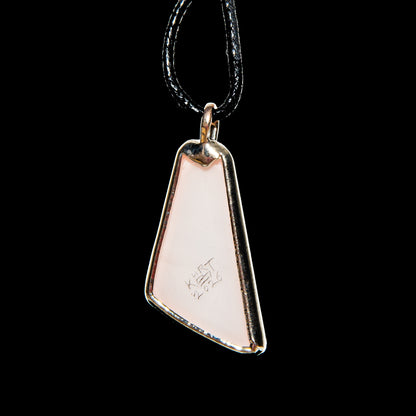 Kurt B - Copper Nickel Plated Chinoiserie Shard Pendant 7