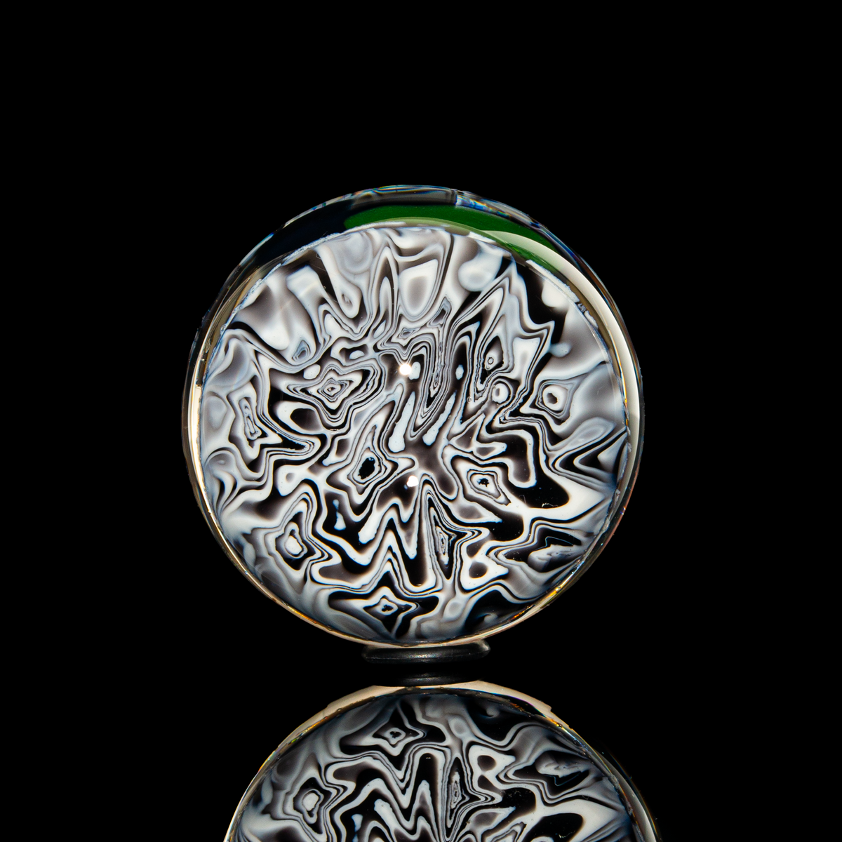 Spiral King x Fefee Glass- Mokume-gane Marble