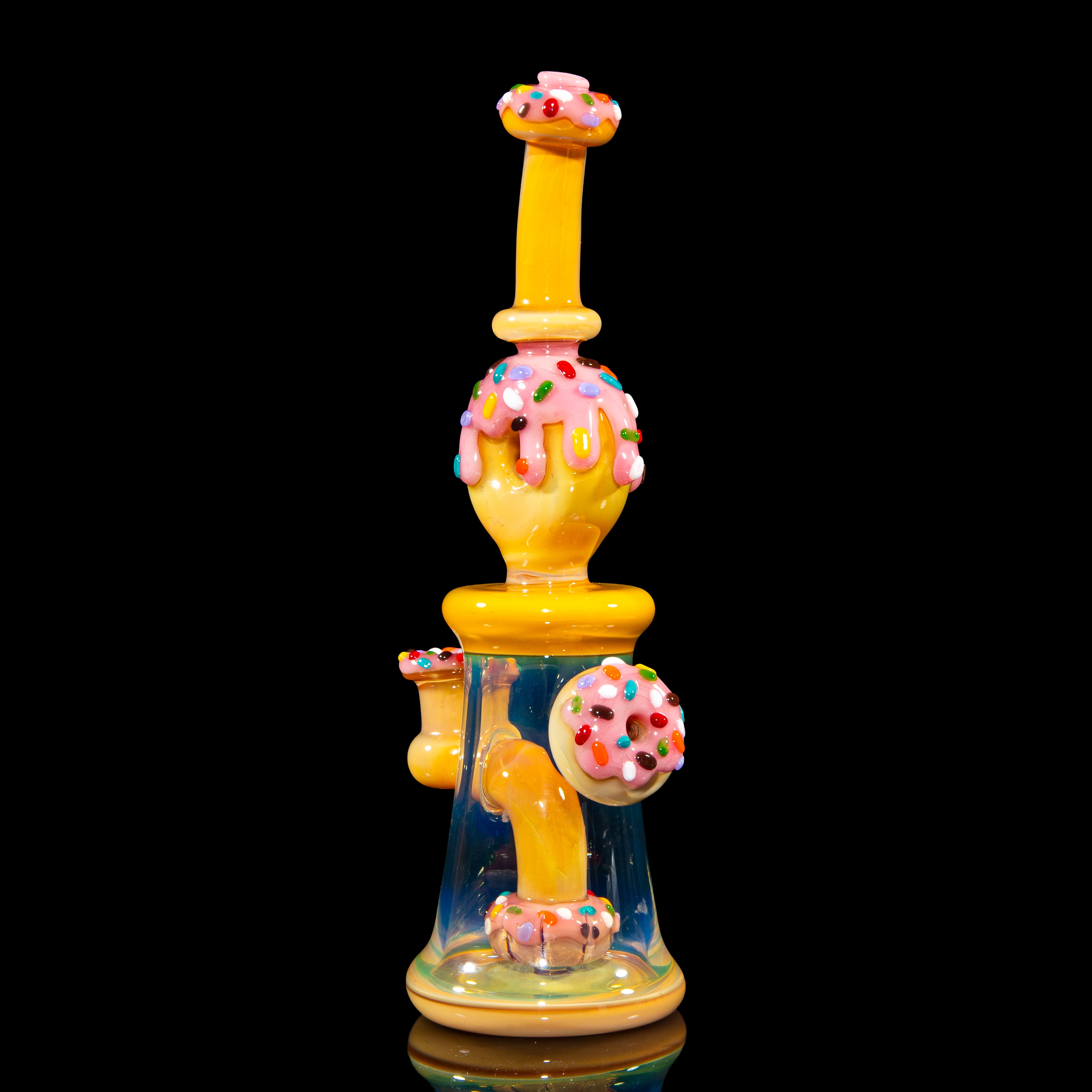 KGB Glass - Strawberry Dip & Rainbow Sprinkles Donut Rig