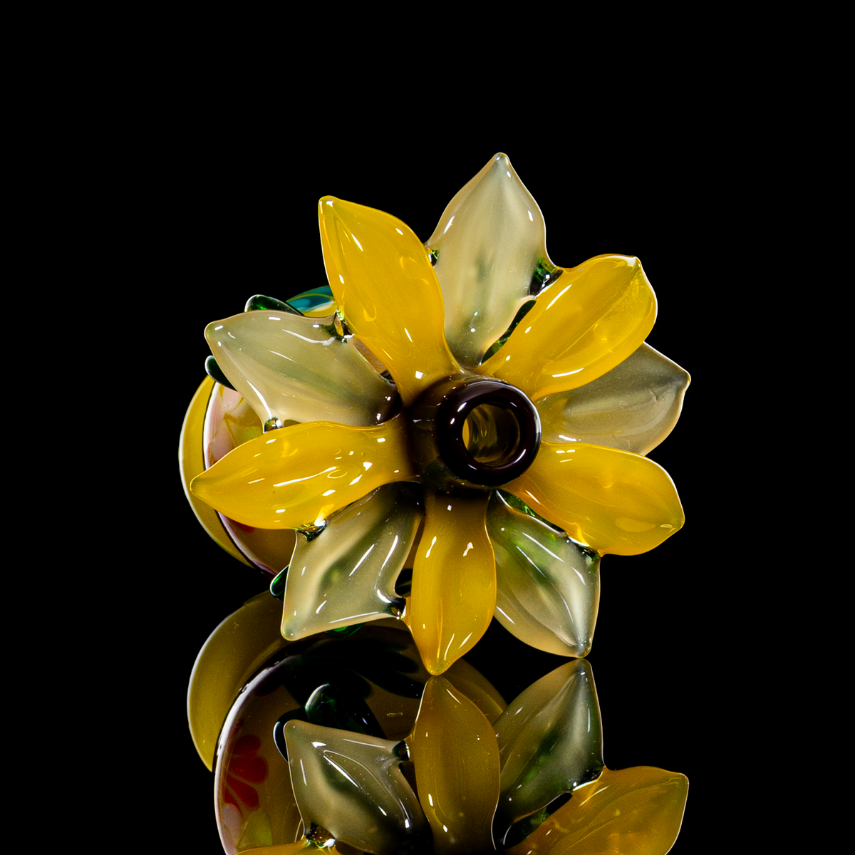 Lace Face x Sartia - Yellow Flower Pot Chillum