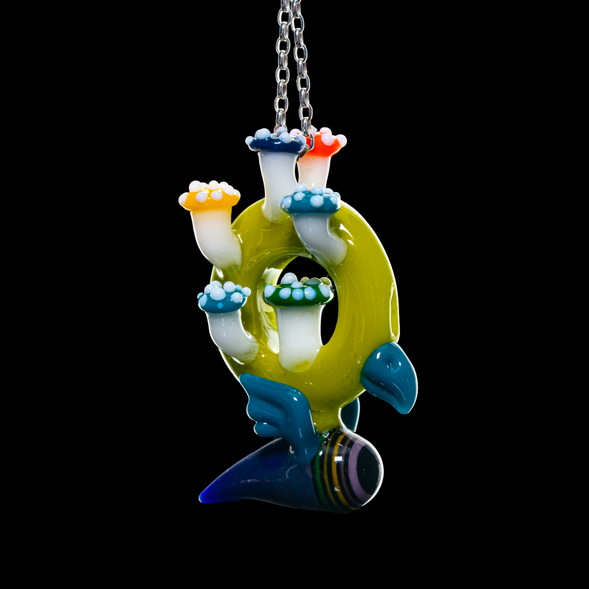 Calm x Snic Barnes - Chartreuse Burd Pendant