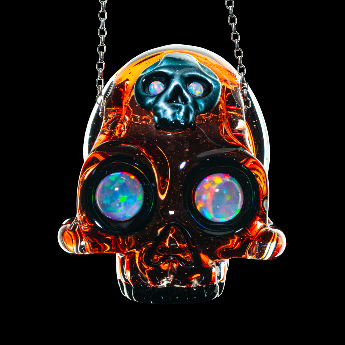 AKM - Double Skull Pendant