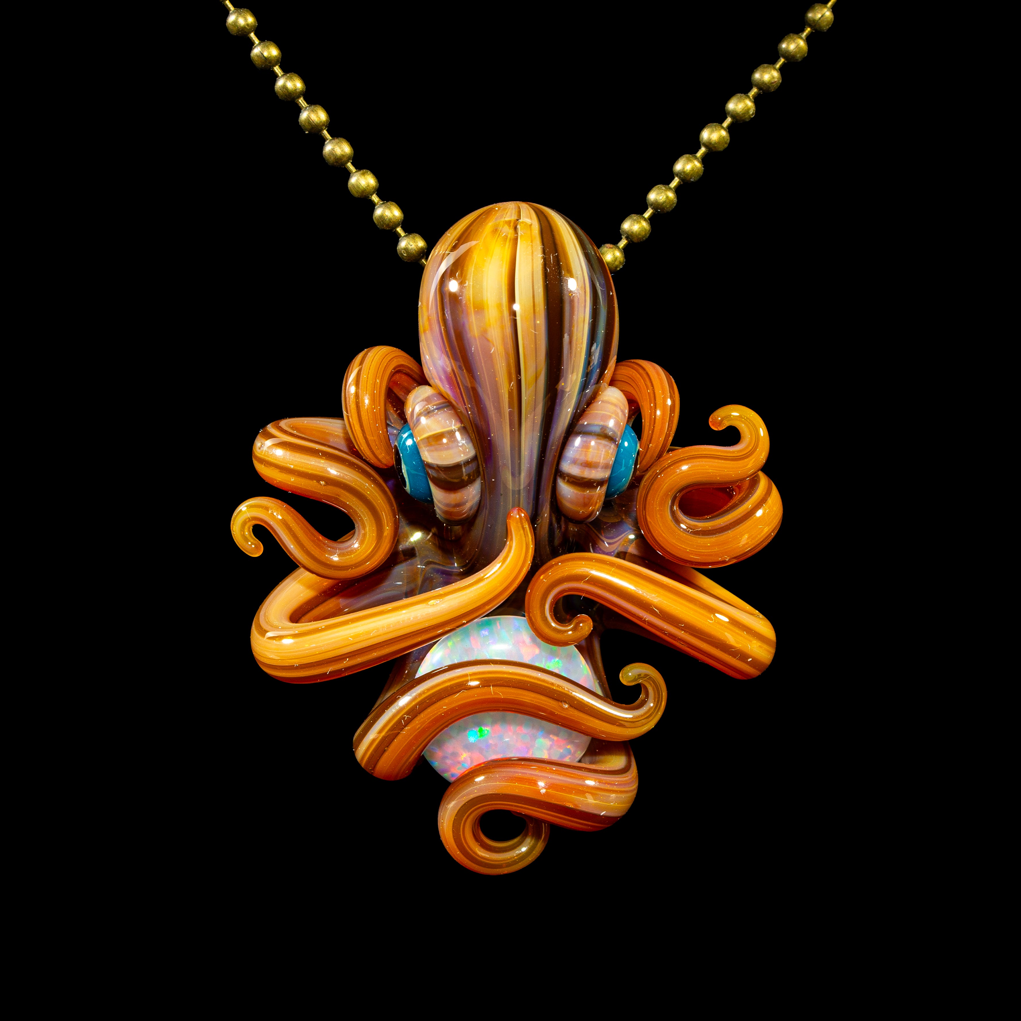 Elks That Run x Liz Wright - Opal Octopus Pendant