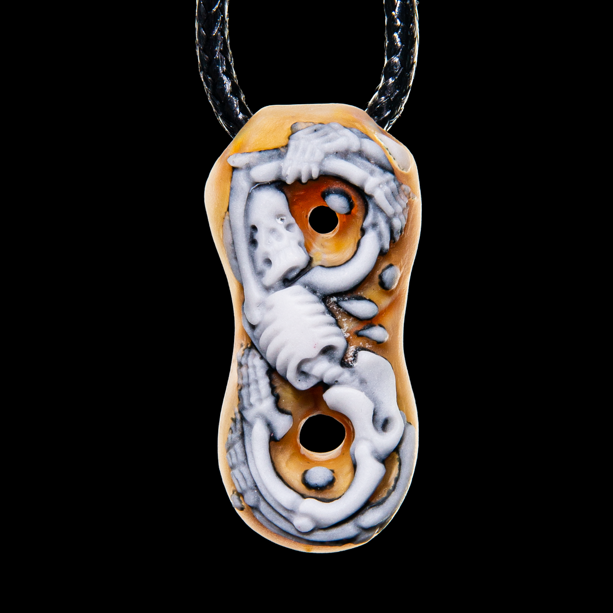 KGB Glass x Babedrienne - Skeleton Donut Pendant